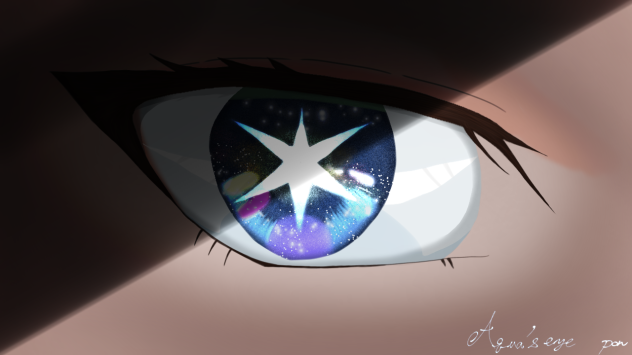 闇に光る星