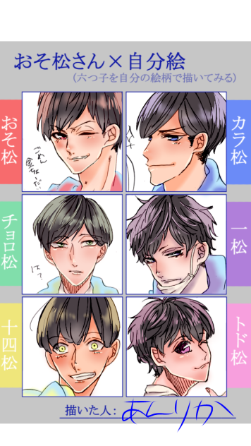 自分絵でおそ松さん