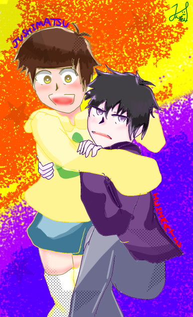 自分絵で数字松!