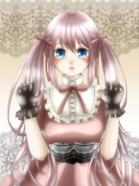 【線画】クラシカルな女の子【拝借】