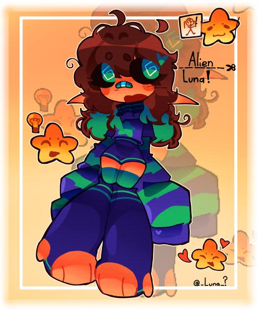 💚💜 - Alien Luna - Style Remake - 💜💚