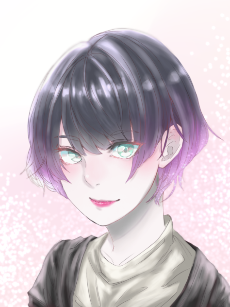 こばしりさん Youtuber 風女性 イラスト Ibispaint