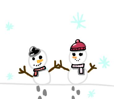 little snowman little snowgirl