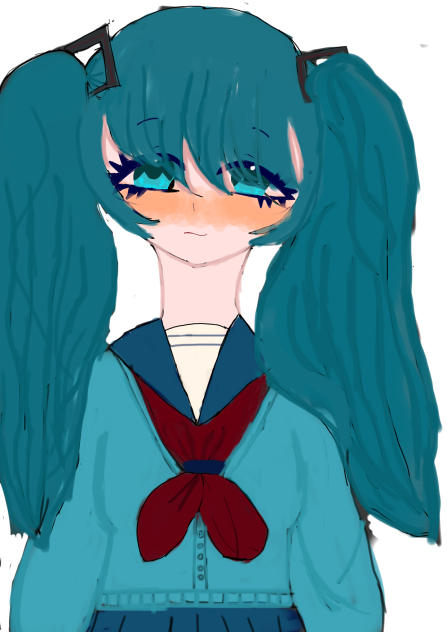 初音ミクちゃんの制服姿