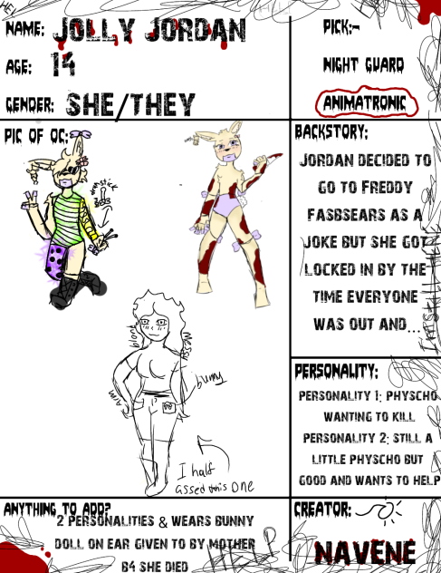 character for AU fnaf