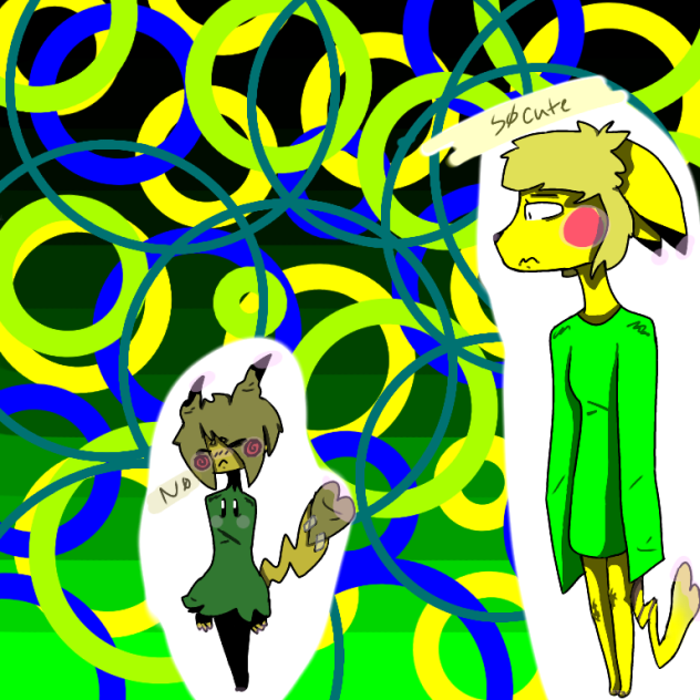 little mimicyu...and pikachu