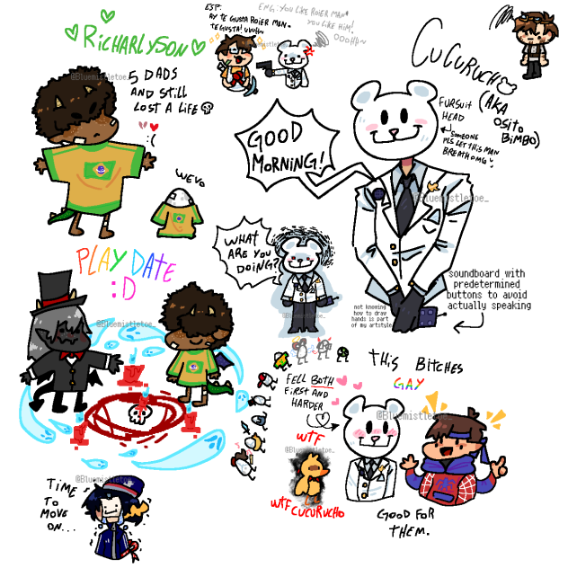 Qsmp doodles I did instead of working!