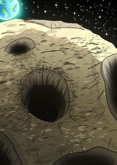 Cosmic Garou vs. Saitama.scenary