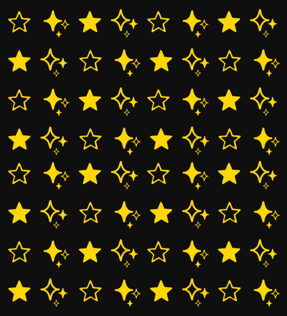 Stars pattern in black - ibisPaint