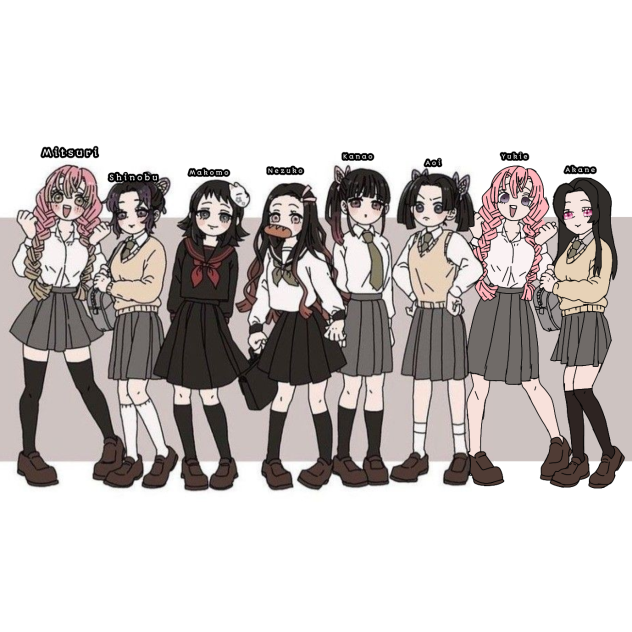 kny girl and akane and yuki