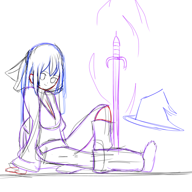 Anime girl Fix Drawing