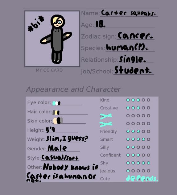 Character for the comic “he’s mine”!