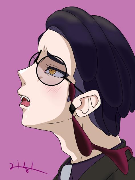 物欲し気な表情のカラスバさん