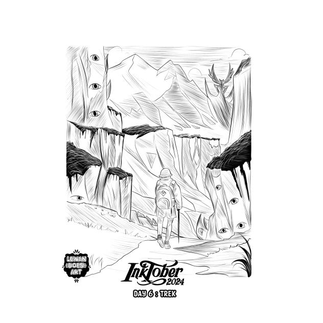 INKTOBER 2024 DAY 6 TREK