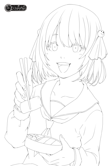 ☆ラブ弁当☆(線画)