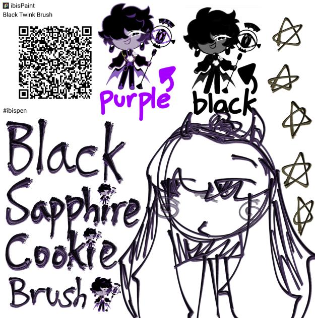 Black Sapphire Cookie Brush!