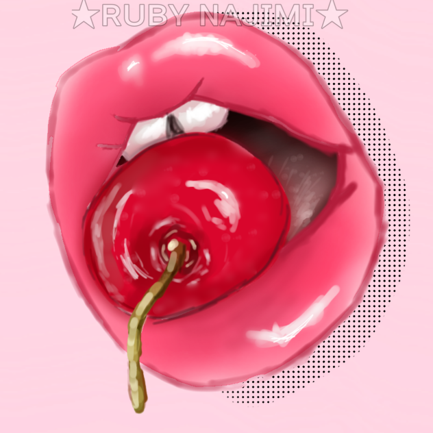Realistic cherry lip - ibisPaint