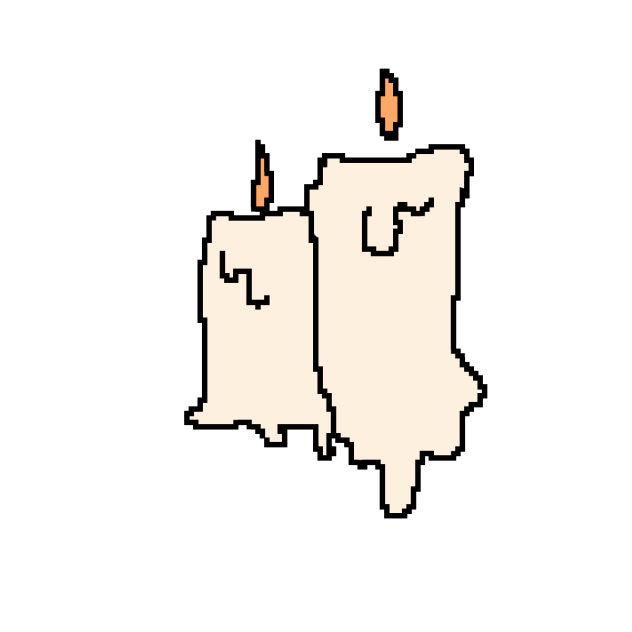 Pixel candles
