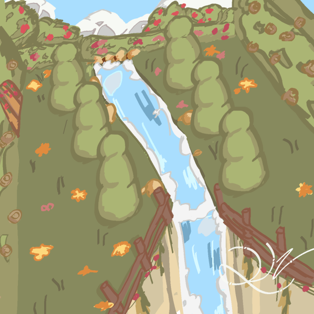 waterfall garden