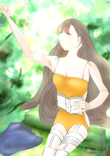 森の中で…
