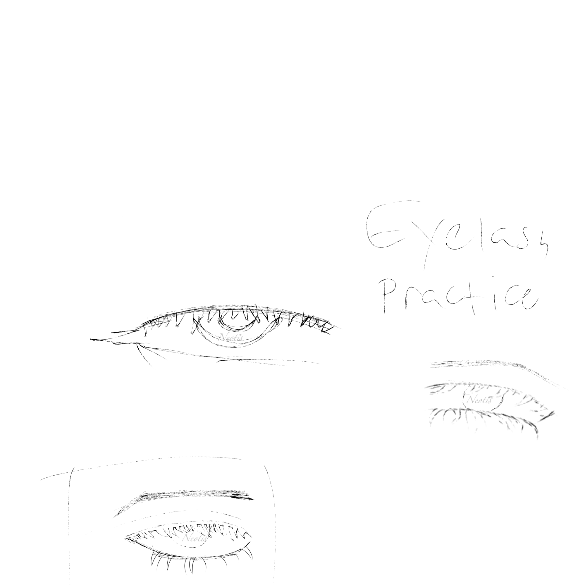 eyelash practice - ibisPaint