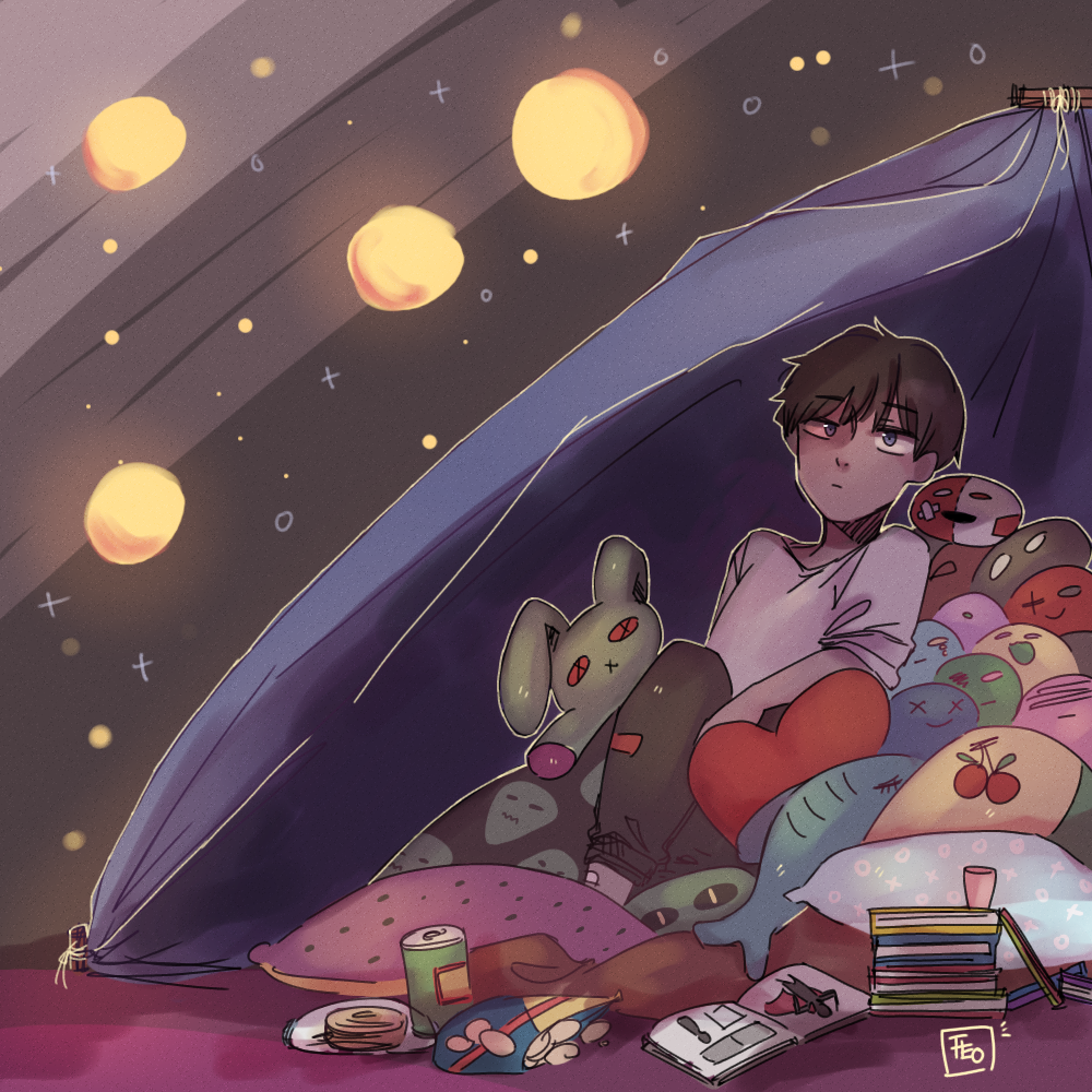 Camping inside the room - ibisPaint