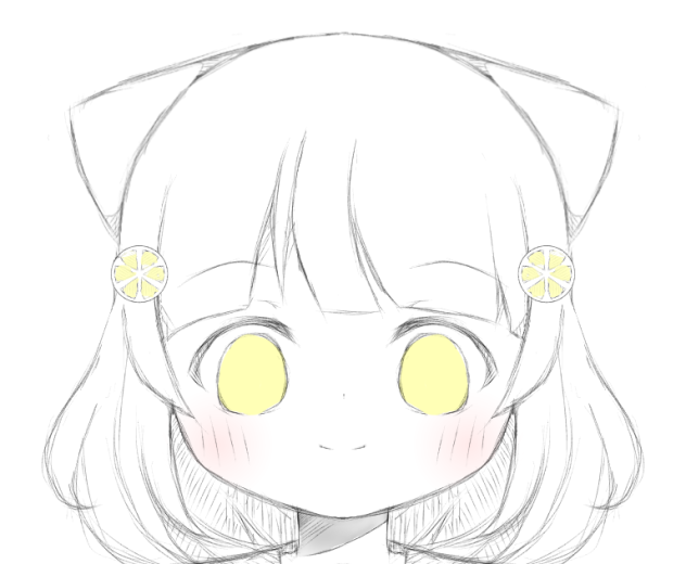 檸檬色 下書き