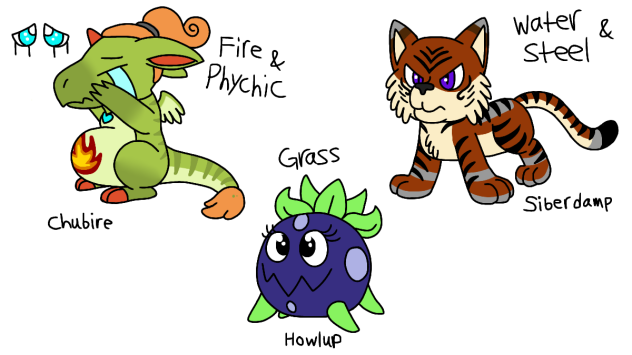 Fakemon starters