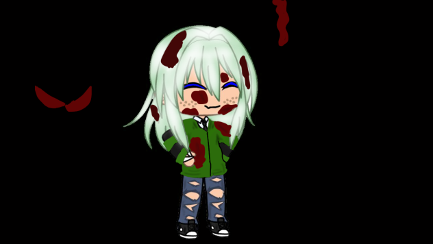 Blood on your face