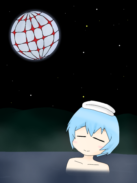 【エヴァ】お月見入浴in第3村