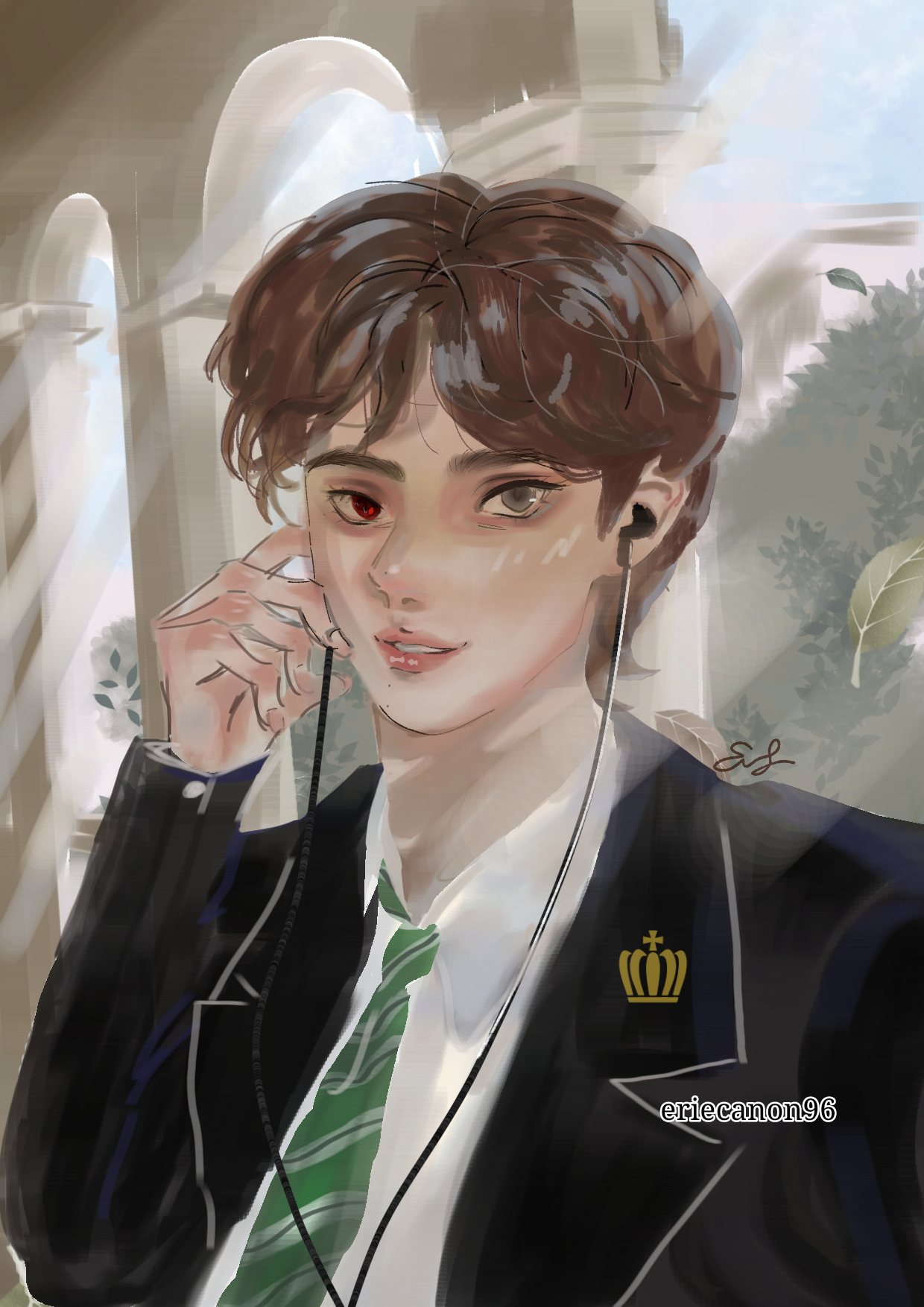 Boy going to schools - ibisPaint