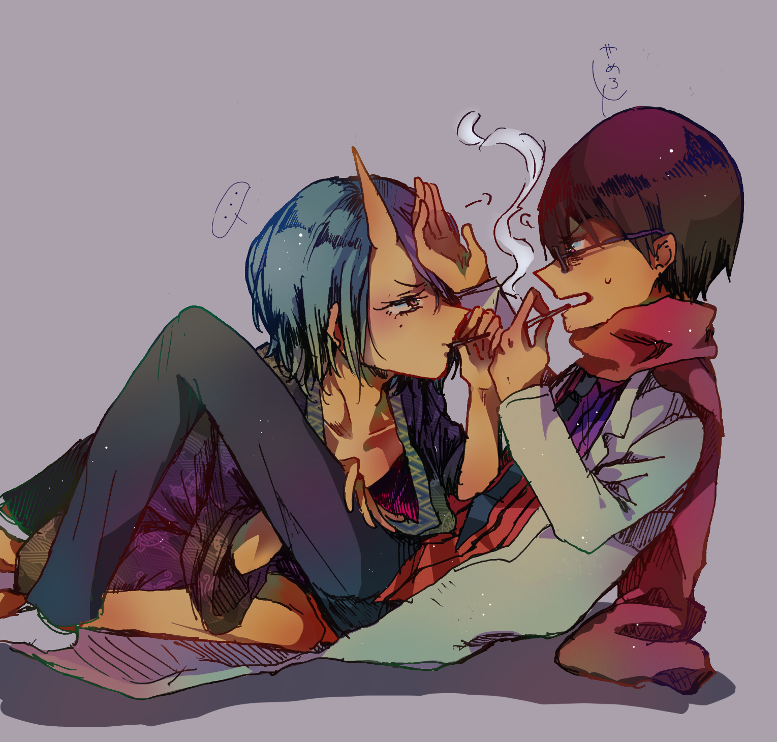 シガーキス未遂 Ibispaint