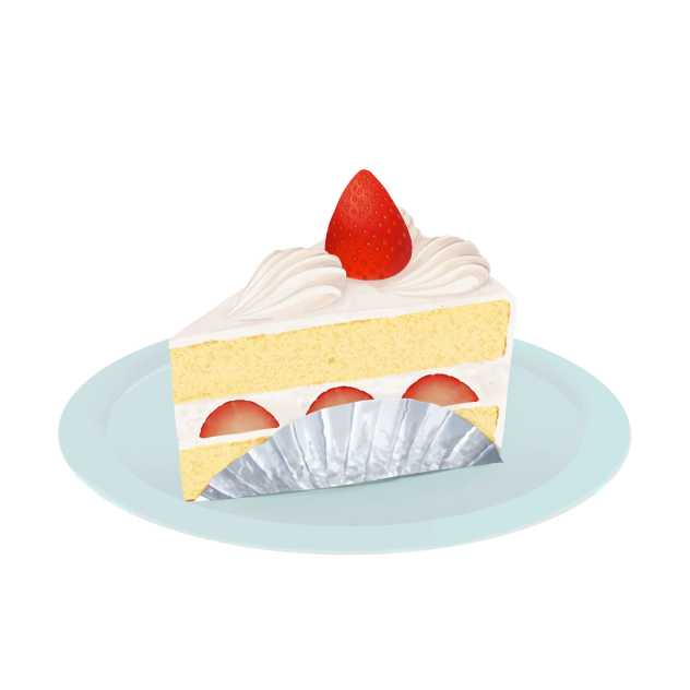いちごのショートケーキ(皿付き)