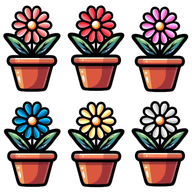 cute flower pots