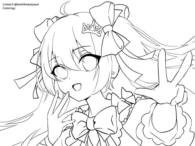 ミク誕生祭2025(ぬりえ)
