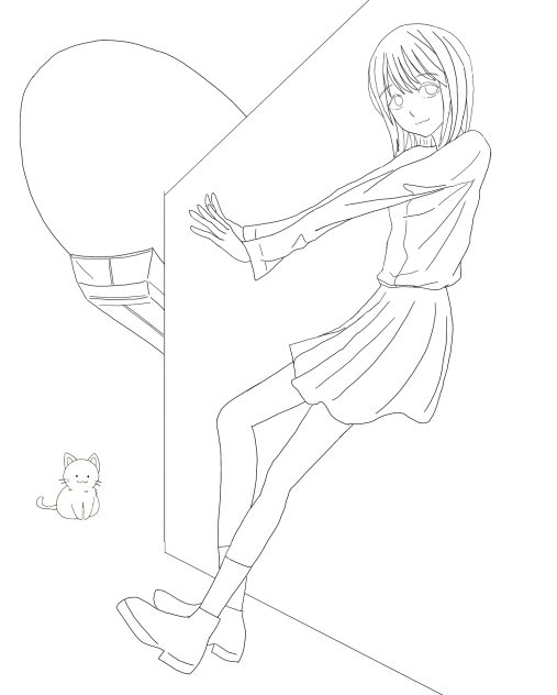 飛行船と猫