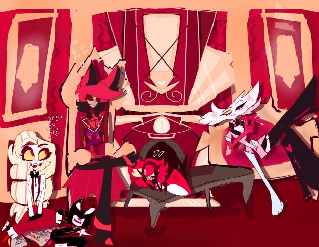 Chilling in the living room