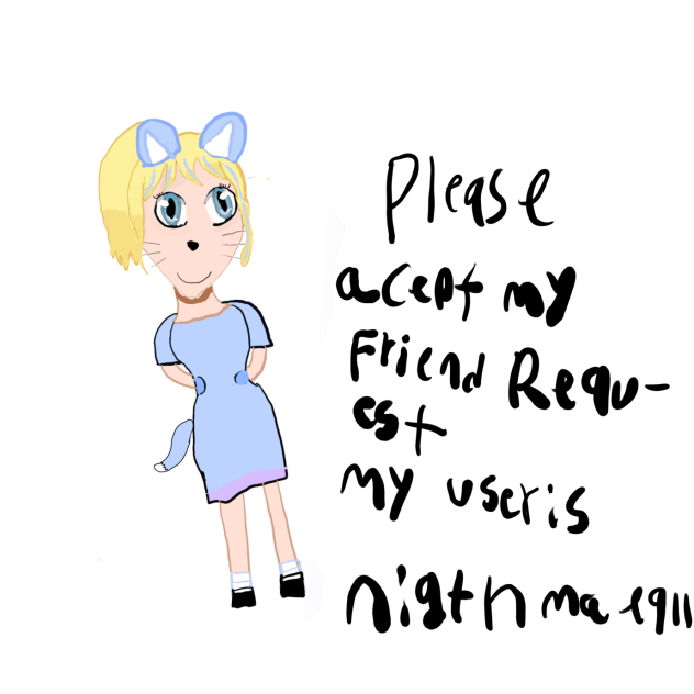 Fan art for kitty_queen playz addedthing