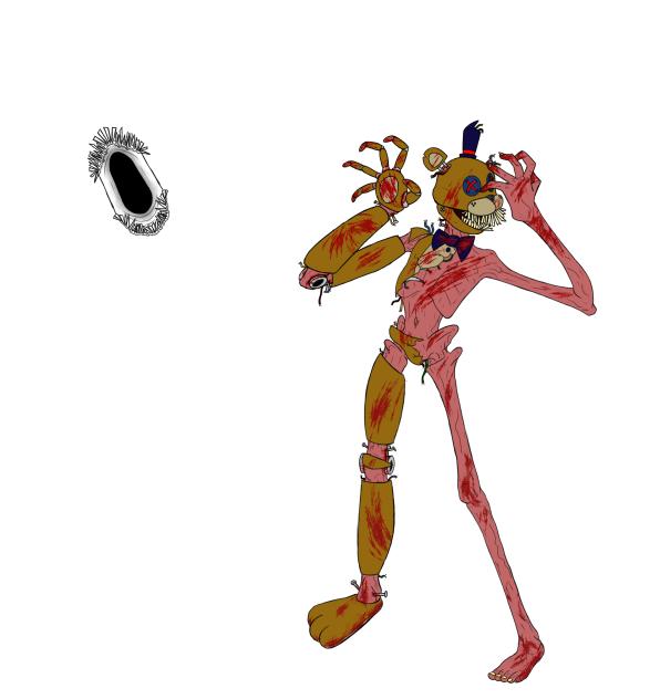 Nightmare Freddy WIP 3 blood warning ⚠️