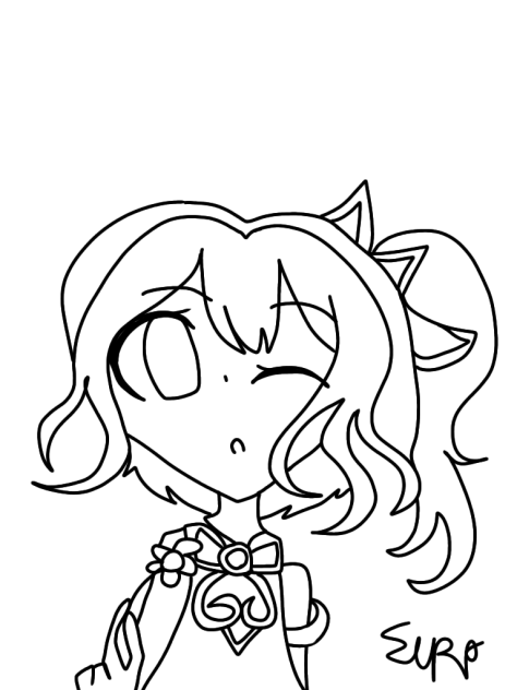 ナヒちゃん線画