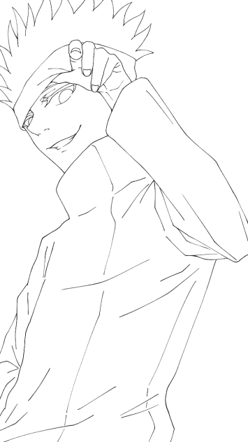 [線画]五条悟