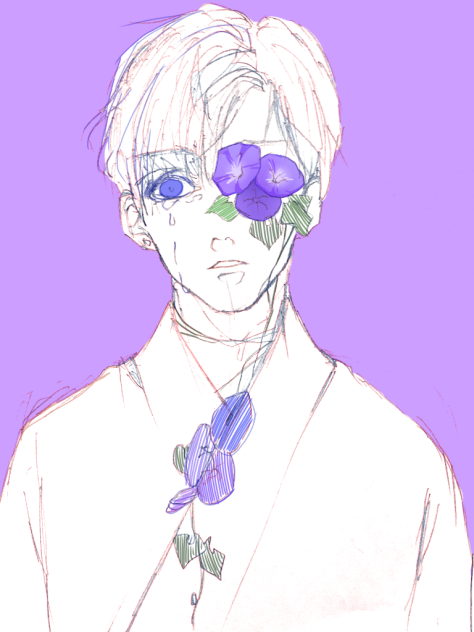 朝顔が咲く季節に