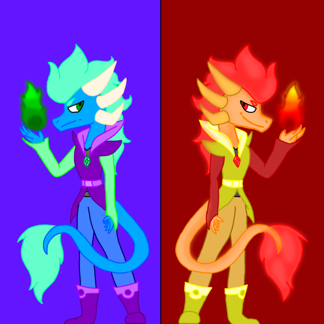 the two sides of one dragon