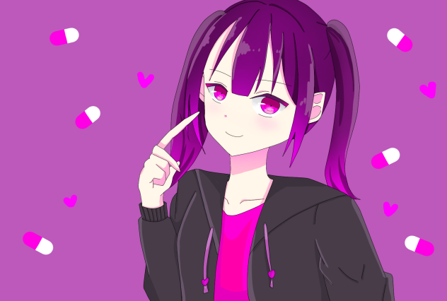 やみかわツインテール女子