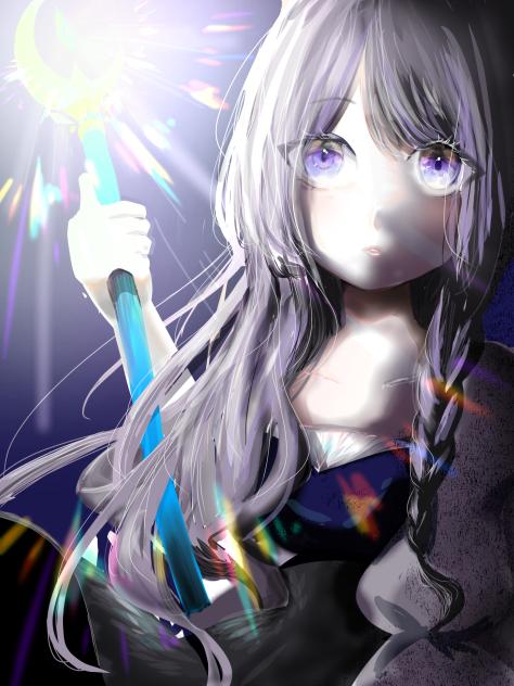 夜を裂く光