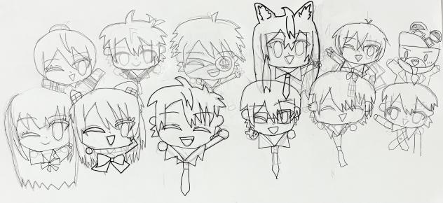 カラフルピーチ、(学園祭版)塗り絵！！！！