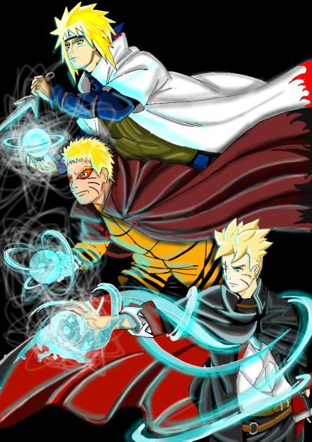 Three generations of rasengan