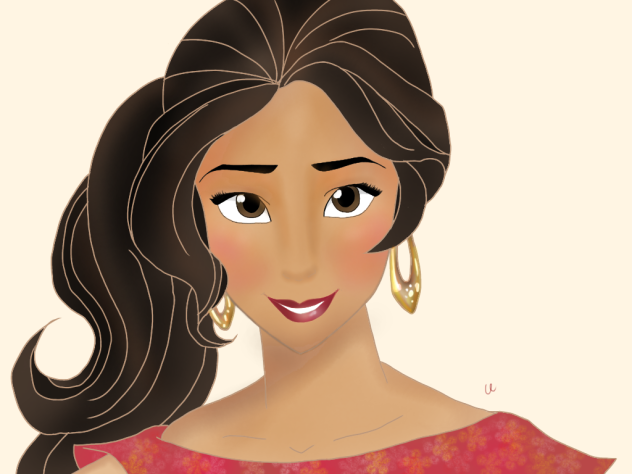 Disney Elena drawing アバローのプリンセスエレナ描いてみた！