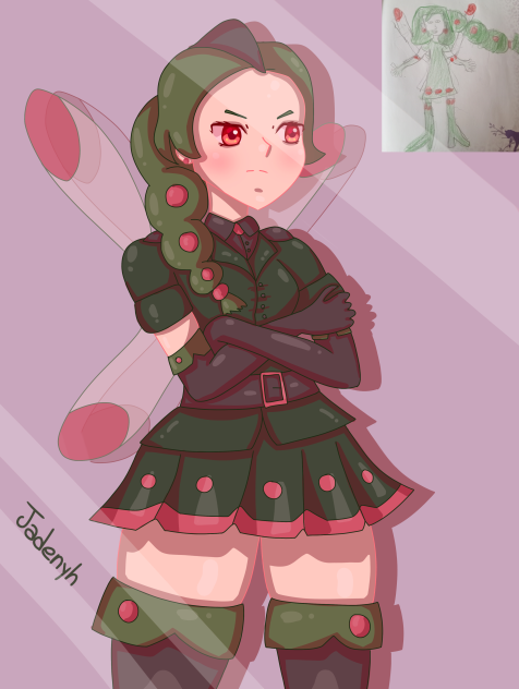 Redrawing my old OC Vivian!~