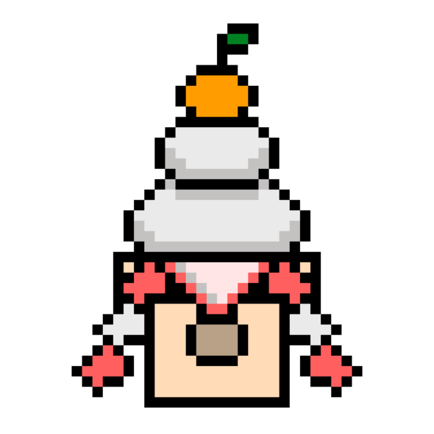 Pixel Kagami Mochi